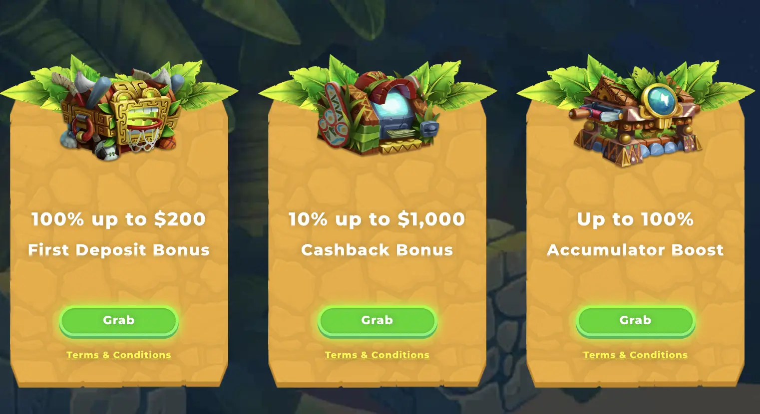 Wazamba Casino Bonus Interface